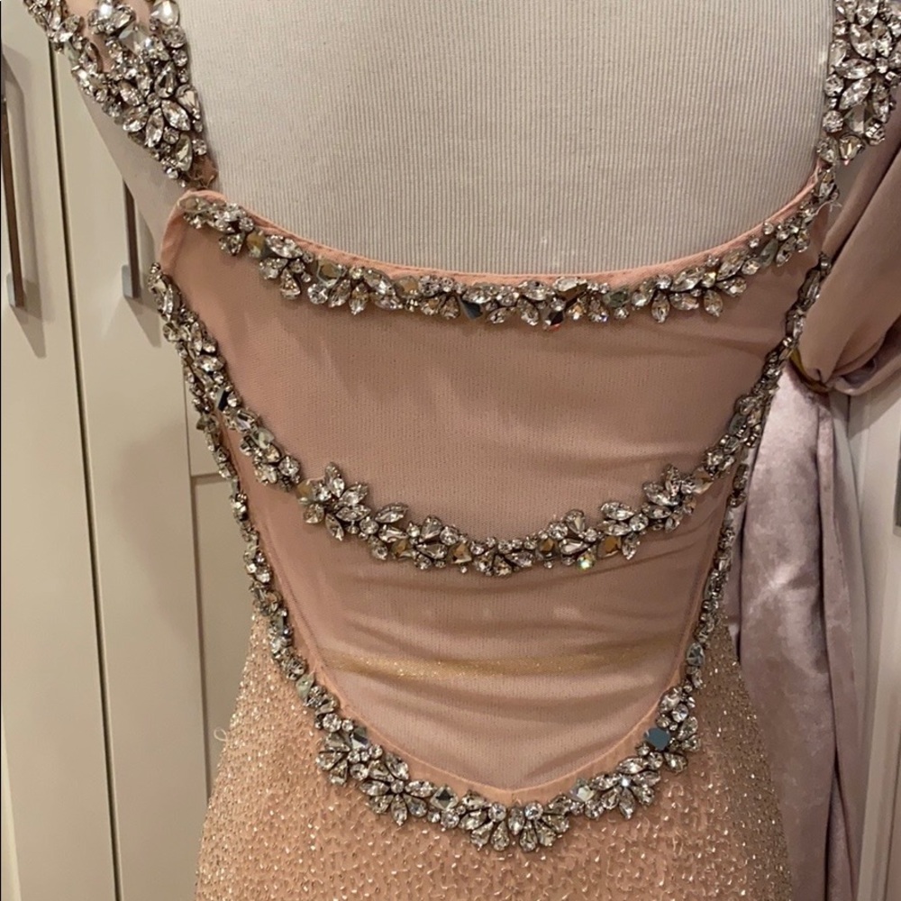 Sherri Hill pink embellished evening gown size 2 - Picture 14 of 16